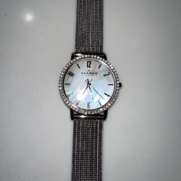 Skagen Swarovski and Mother of Pearl Women's Watch - Picture 3 of 11